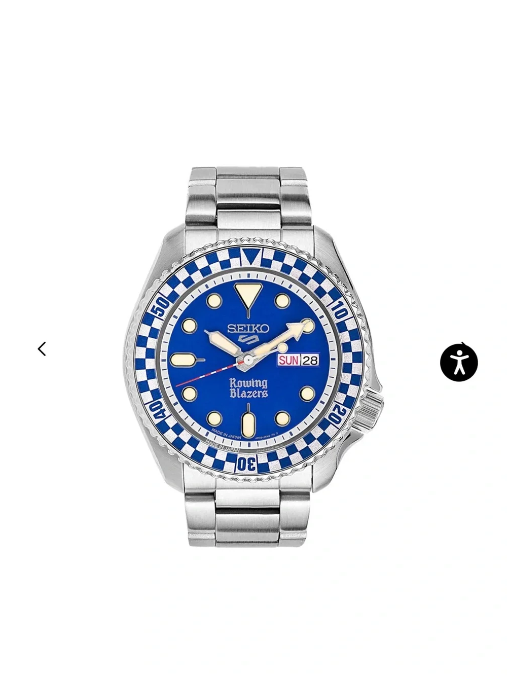 Seiko Blue and Silver Rowing Blazers Dive Watch 42mm LTD EDITION S5FLY3, NWT